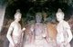 China: Buddha flanked by bodhisattvas, Maiji Shan Grottoes, Tianshui, Gansu Province