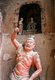 China: Warrior statue protecting a cave, Maiji Shan Grottoes, Tianshui, Gansu Province