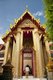 Thailand: Worshippers enter the circular cloister, Wat Ratchabophit, Bangkok